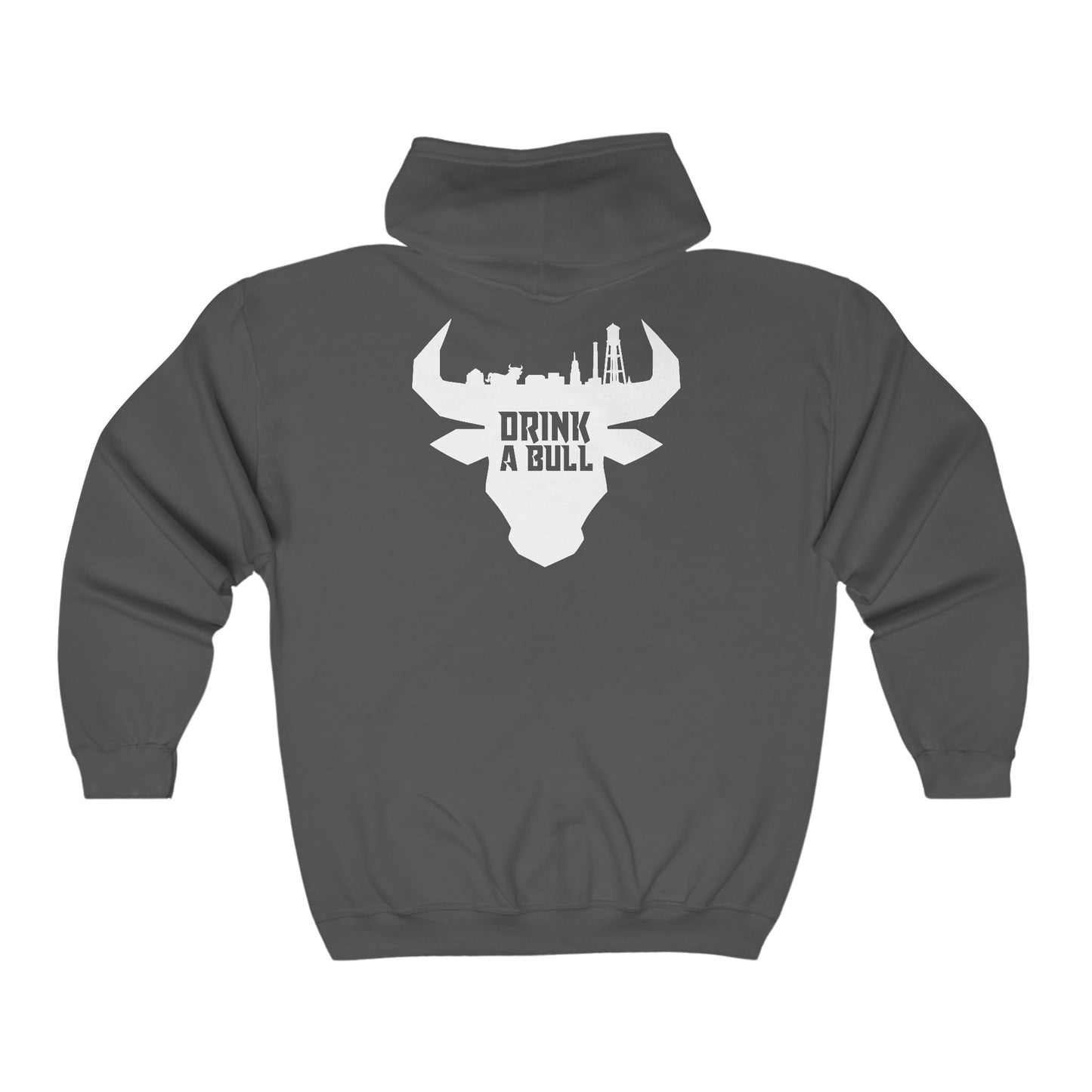 DAB - Bull Durham Silhouette - Full Zip Hooded Sweatshirt